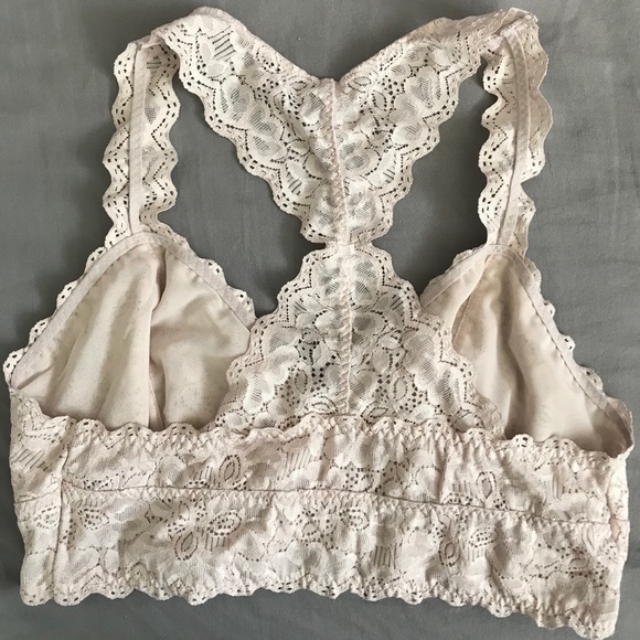 cream lace bralette - Picture 2 of 2